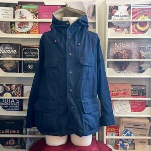 VINTAGE Navy Blue Royal Down Products All Weather Long Jacket